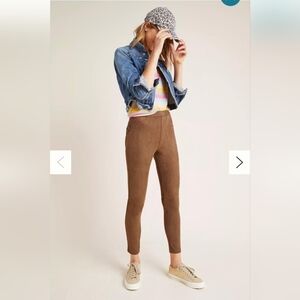Sanctuary Antropologie Mona Brown Sueded Leggings Size S